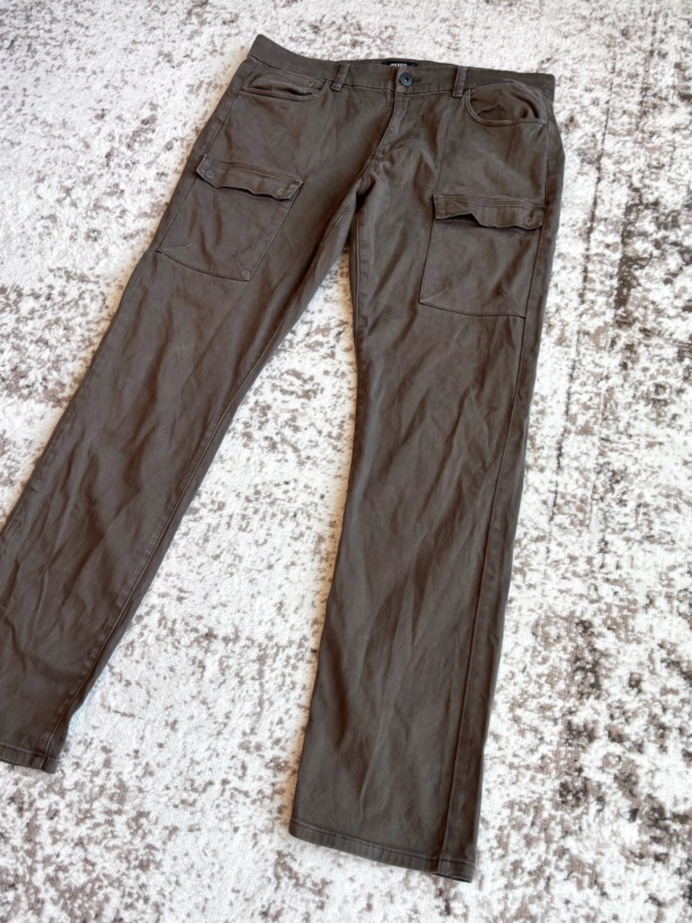 PAIGE Dylan Men’s Olive Brown Utility Cargo Pant Trousers